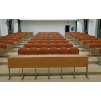 固定式連體培訓(xùn)桌椅，廣東佛山鴻美佳廠家定制培訓(xùn)室培訓(xùn)桌椅